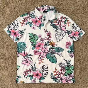 Sunday Swagger Tropical Floral Men's Polo